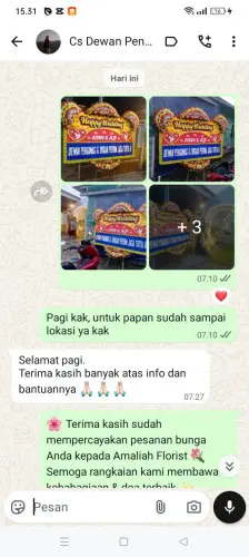 Testimonial Papan Bunga Pernikahan gardu