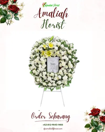 Krans Bunga Duka Cita gardu